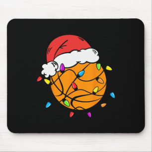 Sketll Santa Claus Hat Christmas Light Xmas Boys K Mouse Mat
