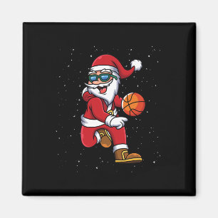 Sketll Santa Playing Christmas Boys Men Sports Xma Magnet