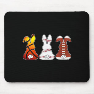 Sketll Sell Footll Sports Easter Bunny Rabbit Kids Mouse Mat