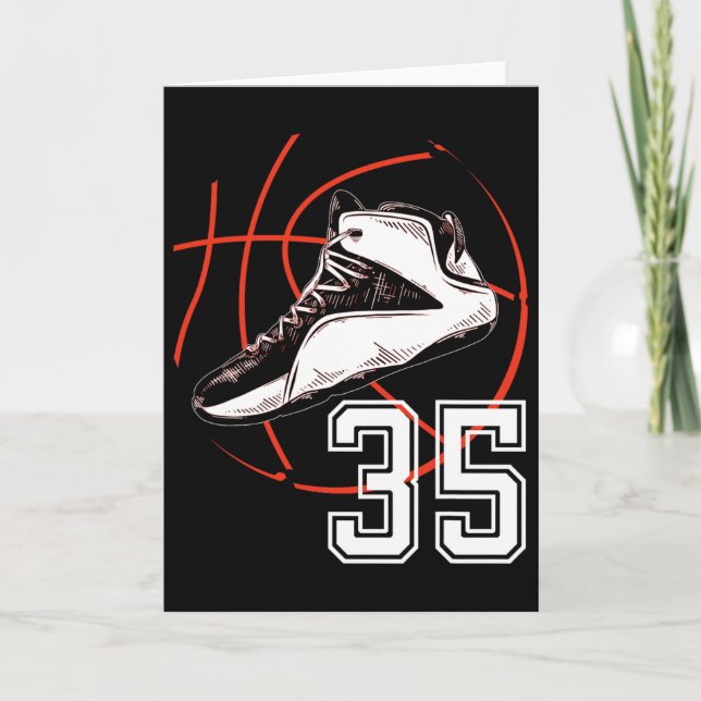 Sketll Shoes 35th Birthday Party Gift 35 Sports Lo Card (Front)