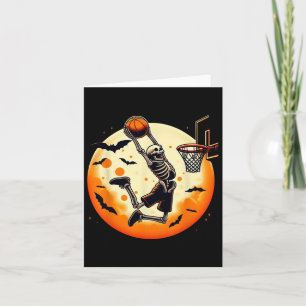 Sketll Skeleton Halloween Men Boys Sketll Hallowee Card