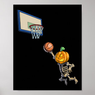 Sketll Skeleton Halloween Men Boys Sketll Hallowee Poster