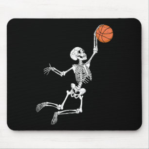 Sketll Skeleton Halloween Player Catcher Mens Boys Mouse Mat