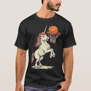 Sketll Slam Dunk Unicorn Bll Player Sketll Lover T-Shirt