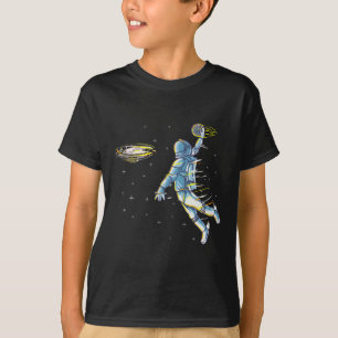 Sketll Space Astronaut Slam Dunk Jam Sports Humour T-Shirt