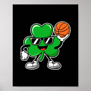 Sketll St Patricks Day Boys Shamrock Kids Toddler Poster