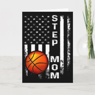 Sketll Step Mum American Flag Vintage Christmas Xm Card