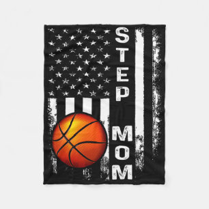 Sketll Step Mum American Flag Vintage Christmas Xm Fleece Blanket