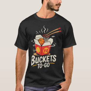 Sketll Takeout Buckets To-go Art Sports Fan T-Shirt