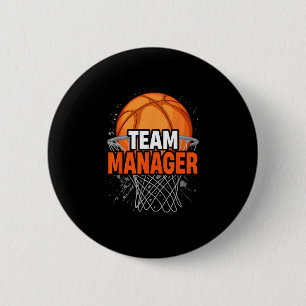 Sketll Team Manager Sports Game Lovers 6 Cm Round Badge
