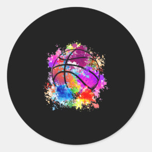 Sketll Teenagers Girls Teens Women Ller Dunking Classic Round Sticker