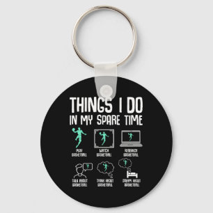Sketll Things I Do In My Spare Time Kids Boys Mens Key Ring