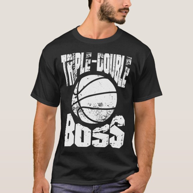 Sketll Triple-double Boss Sports  T-Shirt (Front)