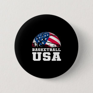 Sketll Usa Support The Team Usa Flag Dream  6 Cm Round Badge