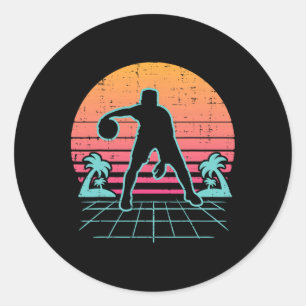 Sketll Vaporwave Aesthetic 80s 90s Japanese Men Wo Classic Round Sticker