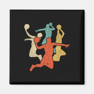 Sketll Vintage Silhouette 60s 70s Retro Gift Team Magnet