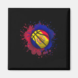 Sketll With Andorra Flag Magnet