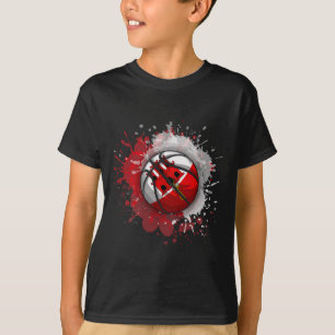 Sketll With Gibraltar Flag T-Shirt