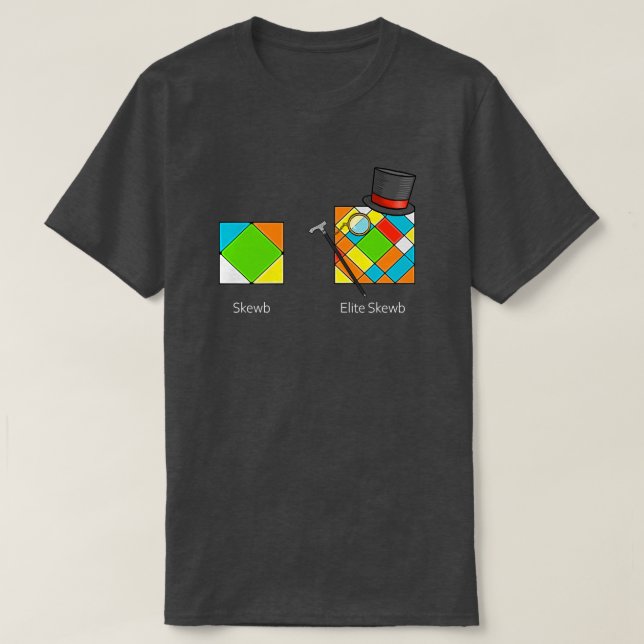 Skewb vs Elite Skewb T-Shirt (Design Front)