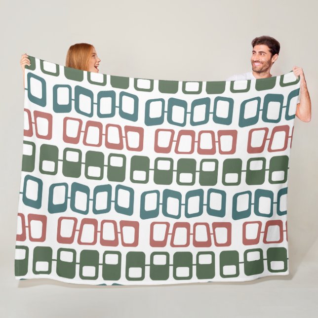 Skewed Rectangles Fleece Blanket (In Situ)