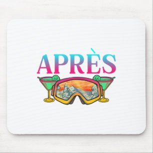 Ski 90s 80s Skiing Outfit Après Retro Skiing  Mouse Mat