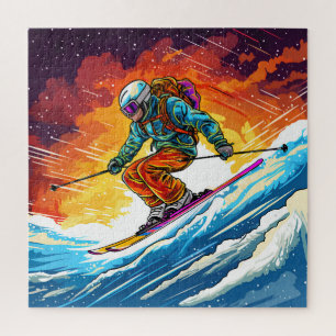Ski Action Jigsaw Puzzle