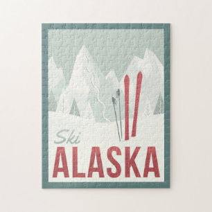 Ski Alaska Jigsaw Puzzle