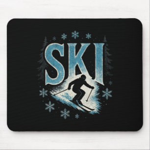 Ski - Alpine Downhill Racing Freestyle  Mouse Mat