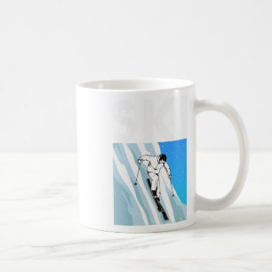 Ski Alpine Downhill Skiing Snow Trendy Coffee Mug