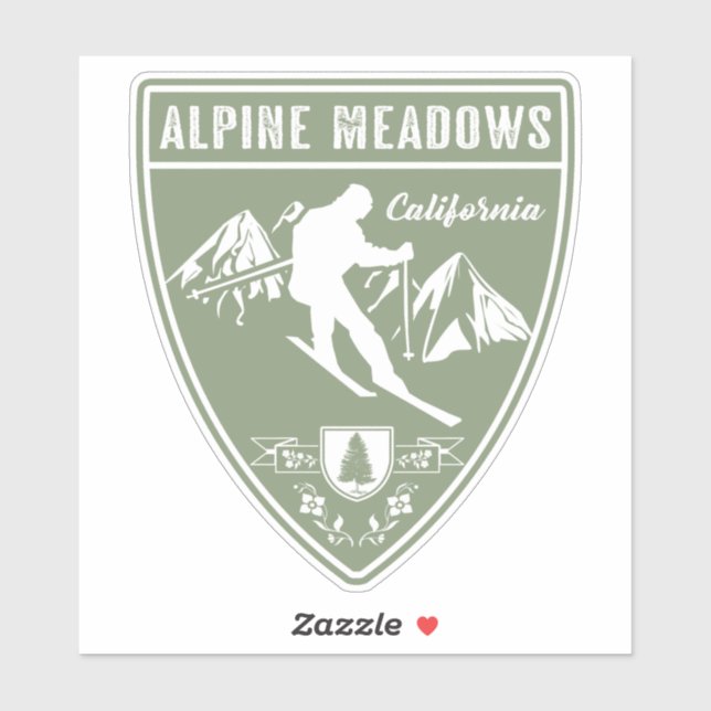 Ski Alpine Meadows California (Sheet)