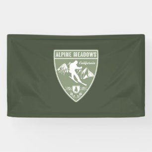 Ski Alpine Meadows California Banner