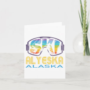 Ski Alyeska Alaska Skiing Vacation Card