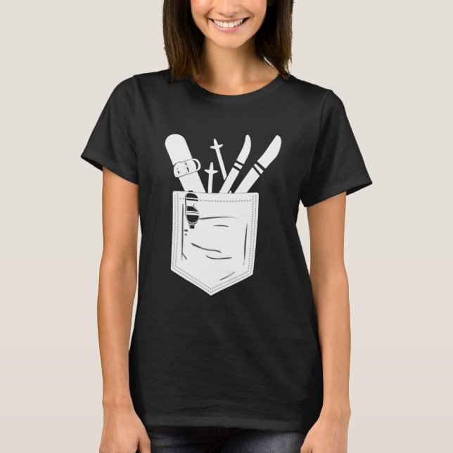 Ski and Snowboard in the Pocket  Skier Snowboarder T-Shirt (Front)