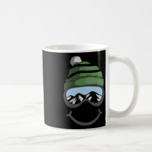 Ski And Snowboard Lover Gift Smiling Skier Or Boar Coffee Mug