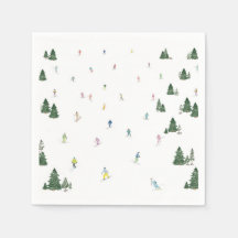 Ski and Snowboard Party Napkins