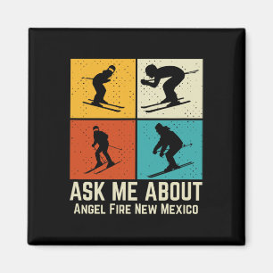 Ski Angel Fire New Mexico Mountain Skiing T Men An Magnet