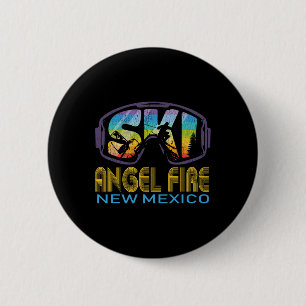 Ski Angel Fire New Mexico Skiing Vacation 6 Cm Round Badge