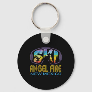 Ski Angel Fire New Mexico Skiing Vacation Key Ring