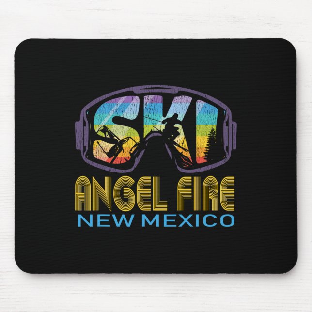 Ski Angel Fire New Mexico Skiing Vacation  Mouse Mat (Front)