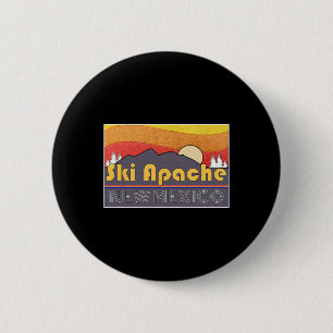 Ski Apache New Mexico  6 Cm Round Badge