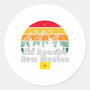 Ski Apache New Mexico Classic Round Sticker
