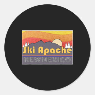 Ski Apache New Mexico Classic Round Sticker