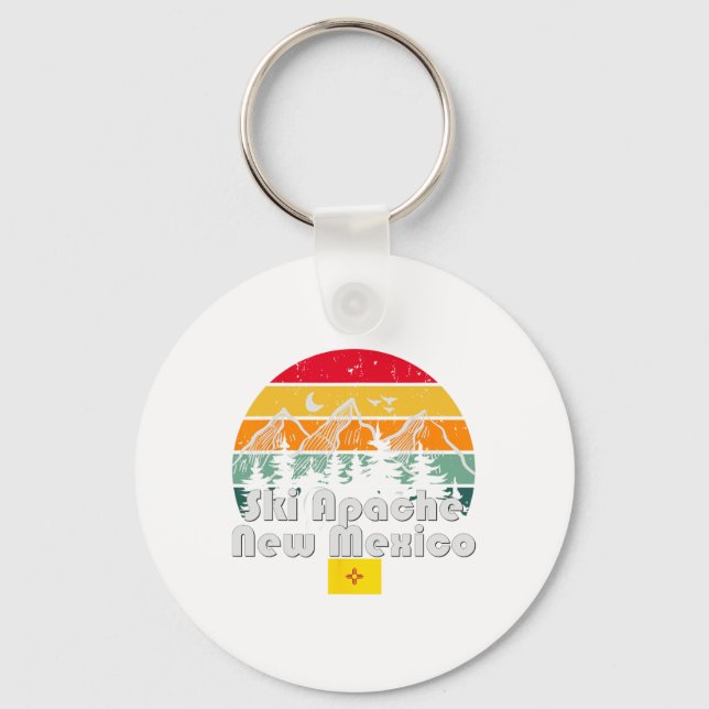 Ski Apache New Mexico  Key Ring (Front)