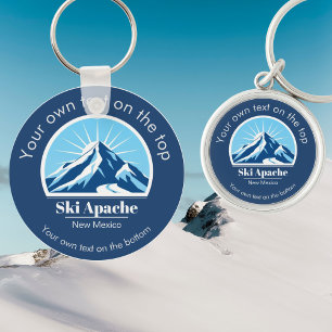 Ski Apache New Mexico ski resort gift Key Ring