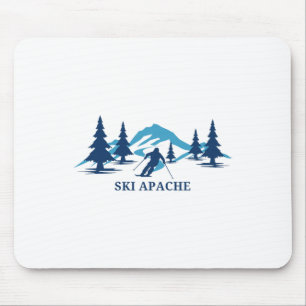 Ski Apache New Mexico Ski Resort Skiing Skier Mouse Mat