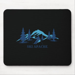Ski Apache New Mexico Ski Resort Skiing Skier Mouse Mat