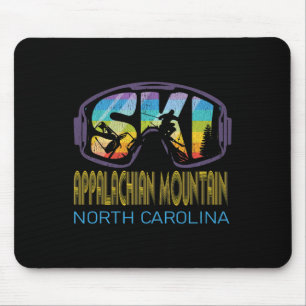 Ski Appalachian Mountain North Carolina Skiing Vac Mouse Mat
