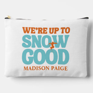 Ski Après Winter Bachelorette Party Turquoise  Accessory Pouch