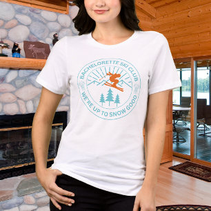 Ski Après Winter Bachelorette Party Turquoise  Tri-Blend Shirt