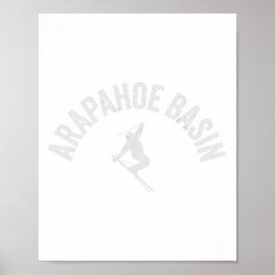 Ski Arapahoe Sin Vintage A-sin Skiing Cool Skier A Poster